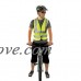 Bicycle Kit Complete with Water Bottle  Air Pump  Tire Patch Kit  Class II High Visibilty Safety Vest  LED Safety Arm Bands and LED Spoke Lights - B074JKQQ73